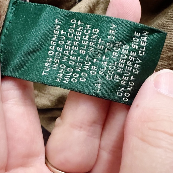 Ralph Lauren Brown Paisley Metallic Tee Top Turtleneck Size Medium - Picture 6 of 7